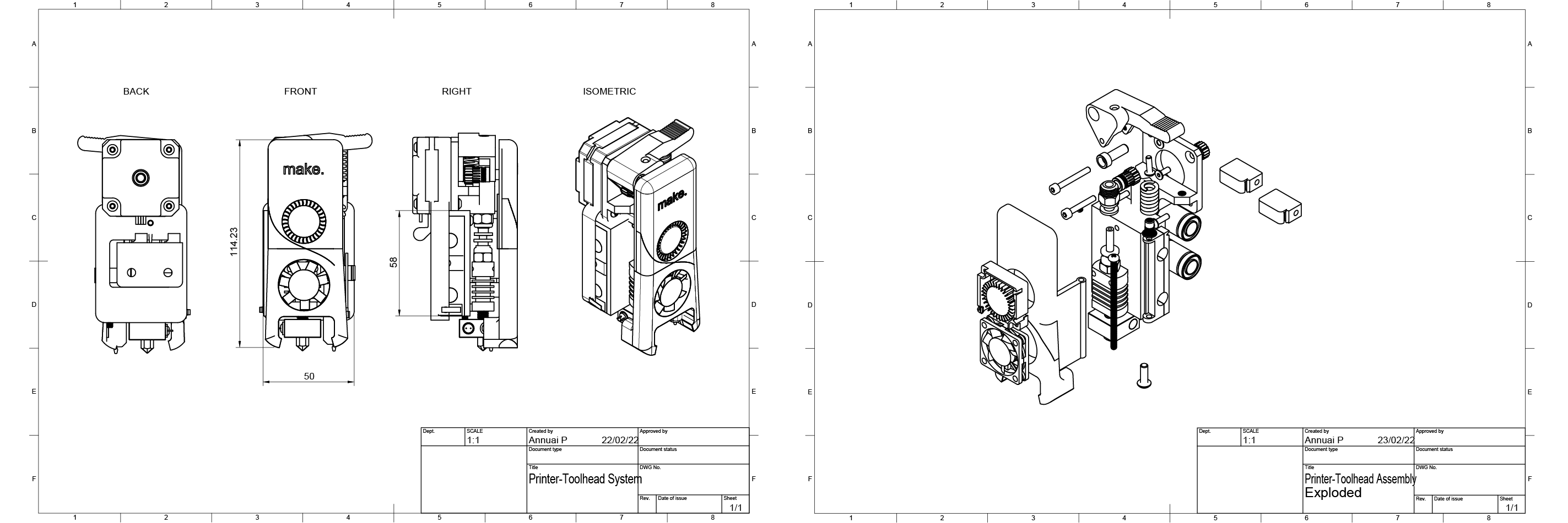 Detailed assembly profile